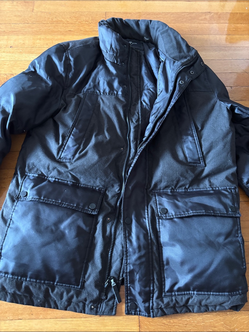 Andrew Marc Men's Black Insulated Performance Field Jacket